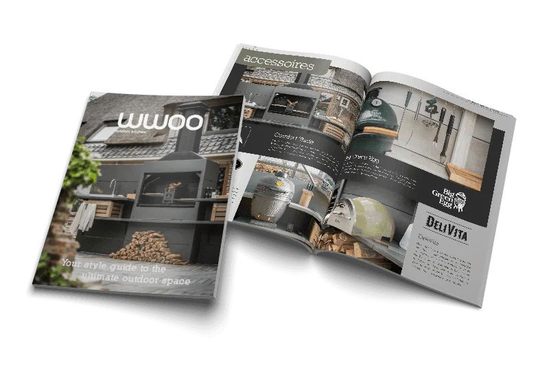 mockup-brochure WWOO outdoor kitchen brochure