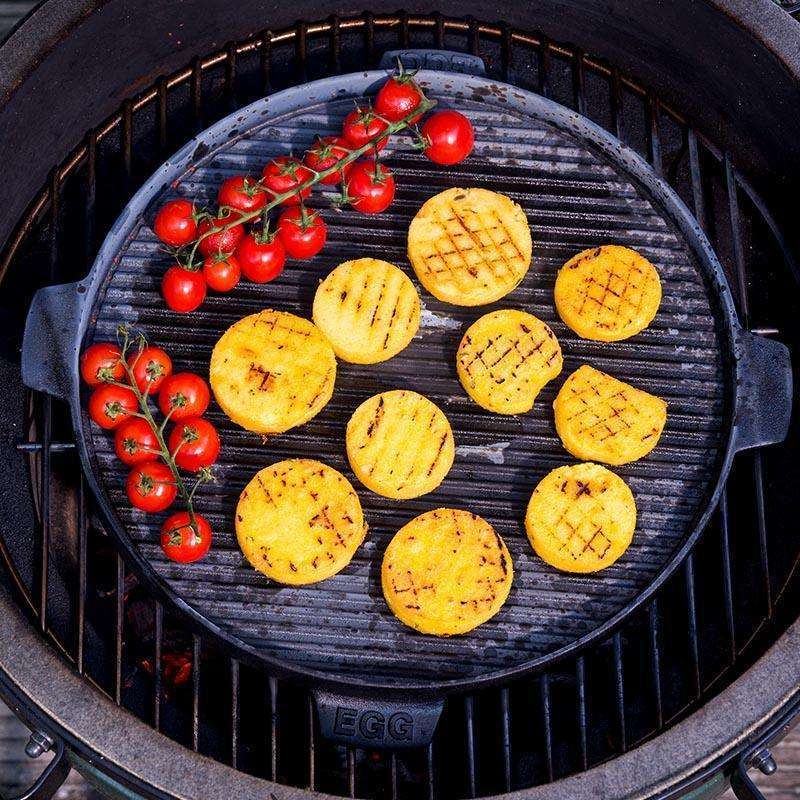 Cast Iron Plancha Griddles Half and Full Round - Big Green Egg