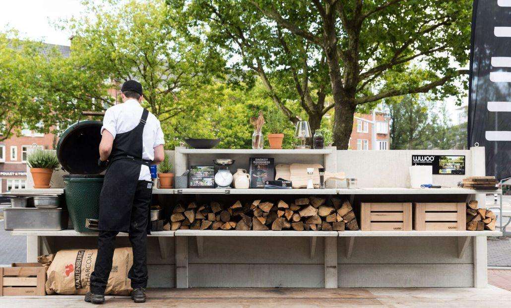 WWOO outdoor kitchen at Roast Room Amsterdam