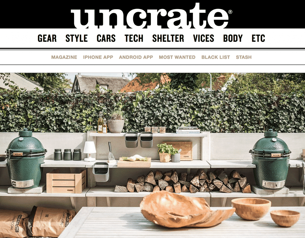 WWOO Featured @ Uncrate מטבח חיצוני מבטון WWOO